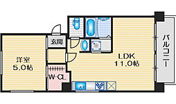 第一マンション 1LDKの間取図画像