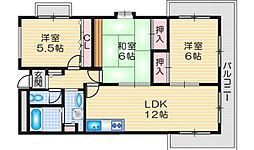 ヌーヴェルシャトー 3LDKの間取図画像