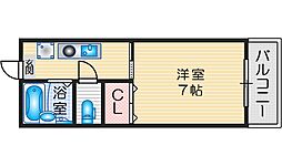 サニーコート 1Kの間取図画像