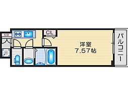 ロイス茨木奈良町 1Kの間取図画像