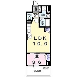 サンプラザ茨木 1LDKの間取図画像