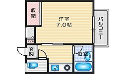 ハイツ平井 ワンルームの間取図画像