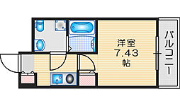 セレニテ高槻 1Kの間取図画像