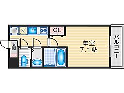 KORE・YIELD千里丘 1Kの間取図画像