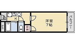 末広15番館 1Kの間取図画像