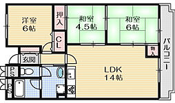 ピアタウン 3LDKの間取図画像