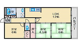 クオレグランデ 3LDKの間取図画像