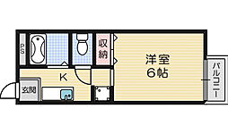 ウィンヒル上郡2 1Kの間取図画像