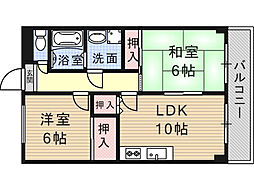 ルミェール 2LDKの間取図画像
