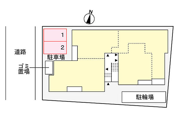 大阪府高槻市本町(賃貸アパート1LDK・1階・43.98㎡)の写真 その14