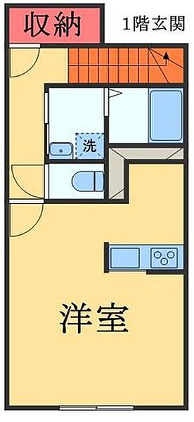 千葉県四街道市四街道１丁目(賃貸アパート1R・2階・37.26㎡)の写真 その2