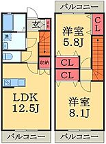 千葉県千葉市花見川区千種町（賃貸アパート2LDK・2階・62.93㎡） その2