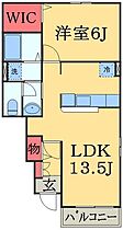 千葉県四街道市鹿渡（賃貸アパート1LDK・1階・46.06㎡） その2