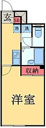 ＬＮチャコルル 1階1Kの間取り