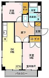 フェニックス5 2LDKの間取図画像