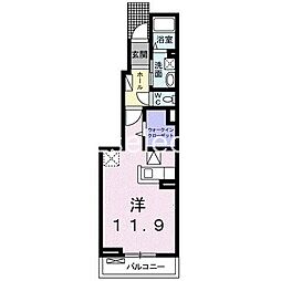 フェリーチェトレ ワンルームの間取図画像