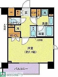 東急田園都市線 用賀駅 徒歩7分の賃貸マンション 5階1Kの間取り