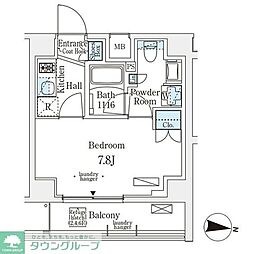京王井の頭線 池ノ上駅 徒歩10分の賃貸マンション 3階1Kの間取り