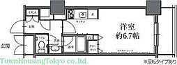 HF駒沢公園レジデンスTOWER ワンルームの間取図画像