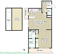 ヨークレジデンス 1LDKの間取図画像