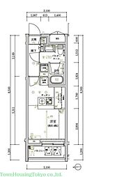 ARTESSIMOLENNA 1Kの間取図画像