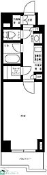 ルーブル桜新町 1Kの間取図画像