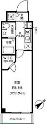 グロースメゾン用賀 1Kの間取図画像