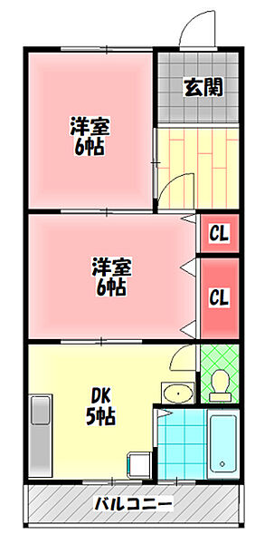 大和マンション ｜大阪府門真市本町(賃貸マンション2DK・3階・41.32㎡)の写真 その2