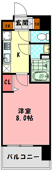 ラグゼナ門真 ｜大阪府門真市元町(賃貸マンション1K・3階・25.02㎡)の写真 その2