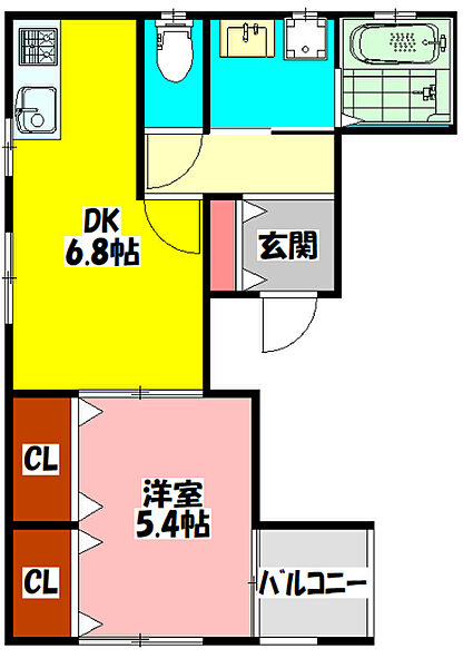 アルティアエスト 203｜大阪府門真市小路町(賃貸アパート1DK・2階・39.18㎡)の写真 その2