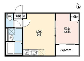 キアラ寿  ｜ 大阪府門真市寿町（賃貸アパート1LDK・1階・31.26㎡） その2