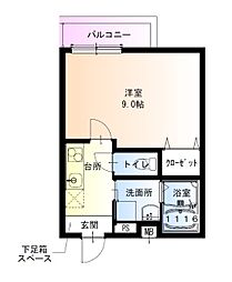 間取図画像 1K