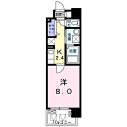 グラース滝井 1Kの間取図画像