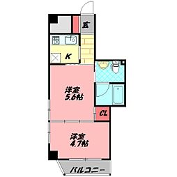 FEELDOI 1LDKの間取図画像