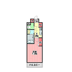リアライズ門真本町 1Kの間取図画像