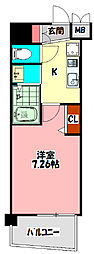 Luxe門真 1Kの間取図画像