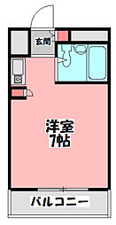 フェルティ・シャトー守口 ワンルームの間取図画像