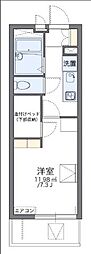 レオパレスめぐみ 2階1Kの間取り