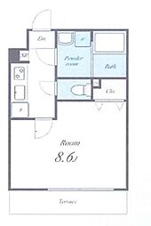 湊町ウッドヴィレッジ 1階1Kの間取り