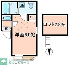 ＭａｙＳｉｘ新小岩 3階1Kの間取り