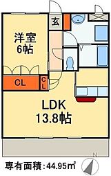 K's.GARDEN 1LDKの間取図画像