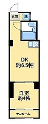 丸宏マンション 1DKの間取図画像