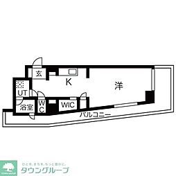 SUPERIORCLUB ワンルームの間取図画像