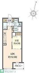 PARKSIDEVILLA 1LDKの間取図画像