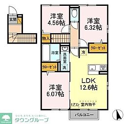 グランデ 3LDKの間取図画像