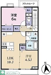 エトワールおおたか 2LDKの間取図画像