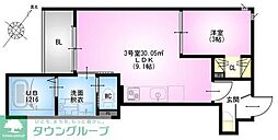 REGALEST 柏Annex 1LDKの間取図画像