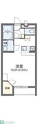 レオパレスラウルス 1Kの間取図画像