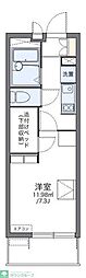 レオパレスエルムトゥプ 1Kの間取図画像