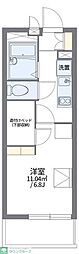 レオパレスサニーハイツ 1Kの間取図画像
